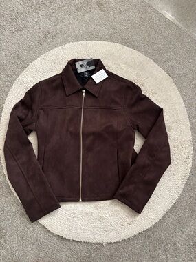 Suede "feel" brown jacket